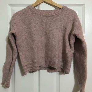 Pink Rebecca Minkoff Short Long Sleeve Sweater